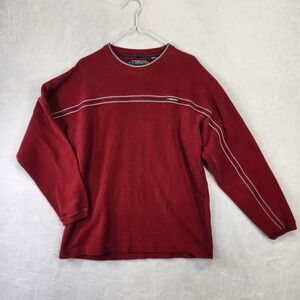 Zero Tolerance Long Sleeve Red Waffle Knit Crew Neck Pullover Mens L